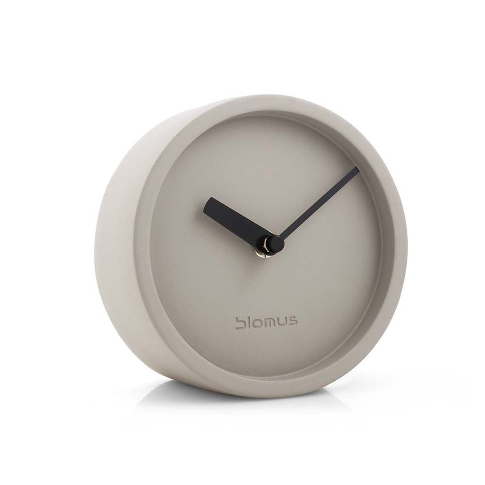 Blomus Desktop Clock Concrete Epoca Round