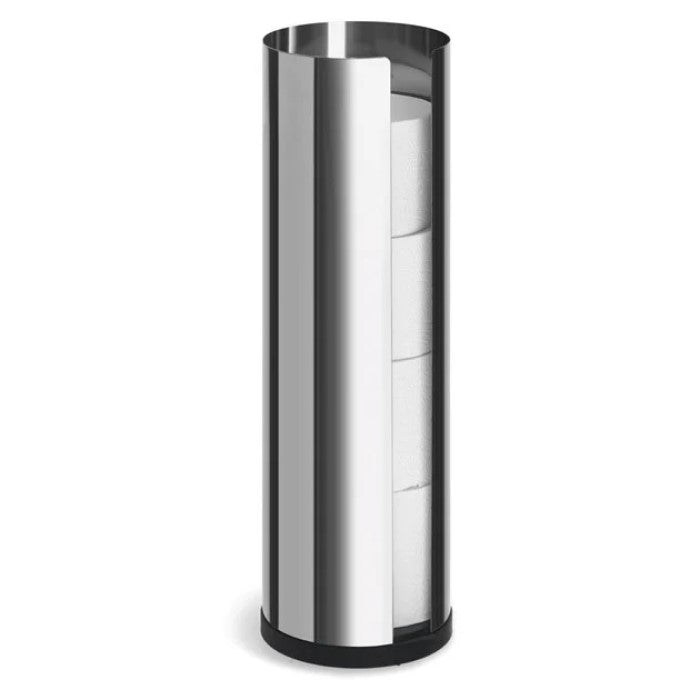 Blomus Toilet Roll Holder for 4 Rolls - Stainless-Steel (NEXIO Range) - Polished Silver