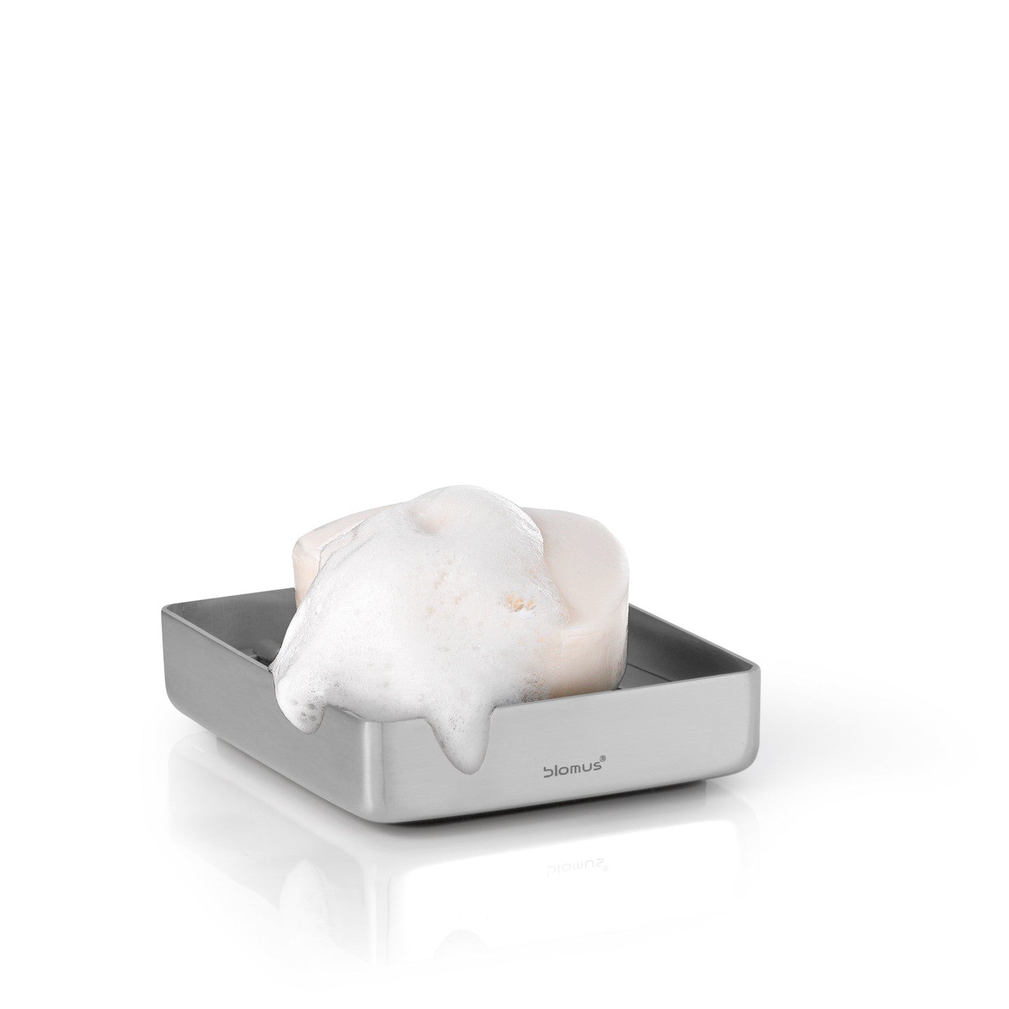 blomus Soap Dish with Drain in Matt Stainless-Steel NEXIO