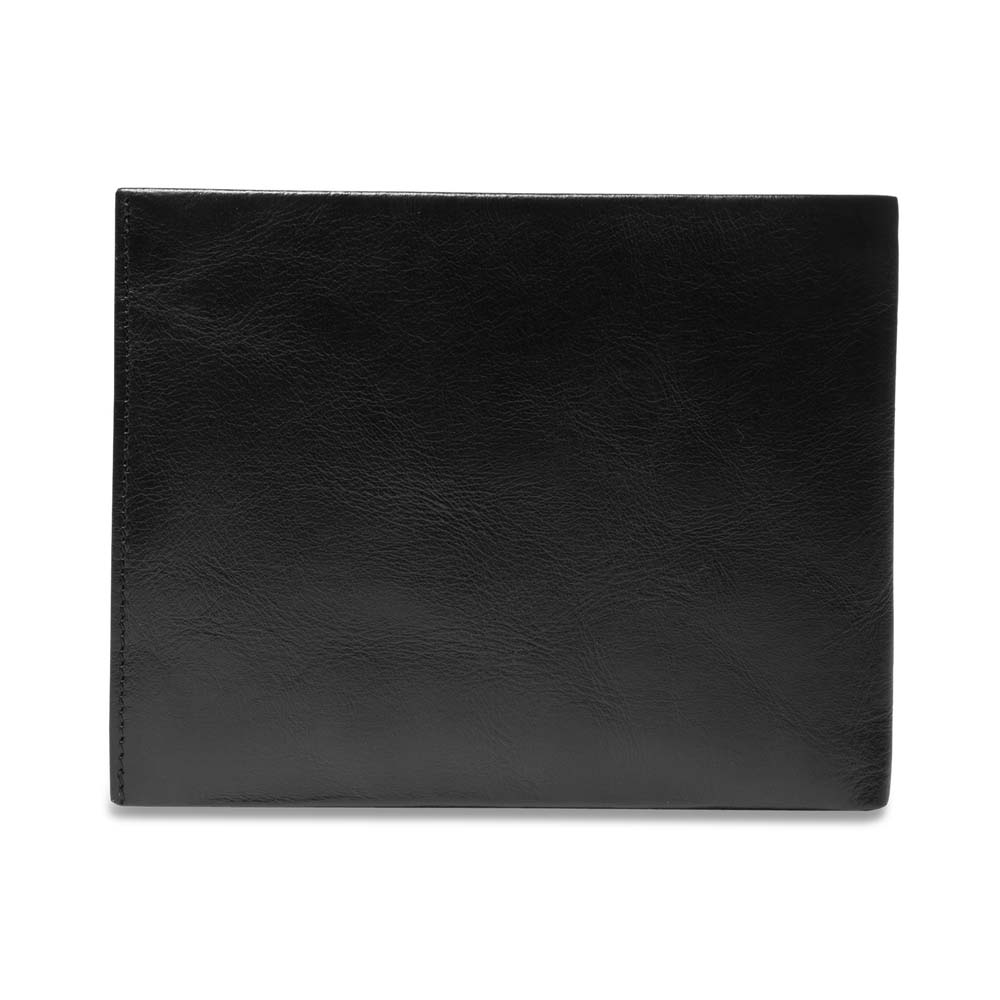 Picard Man's Landscape Apache Cow Leather Wallet - Black