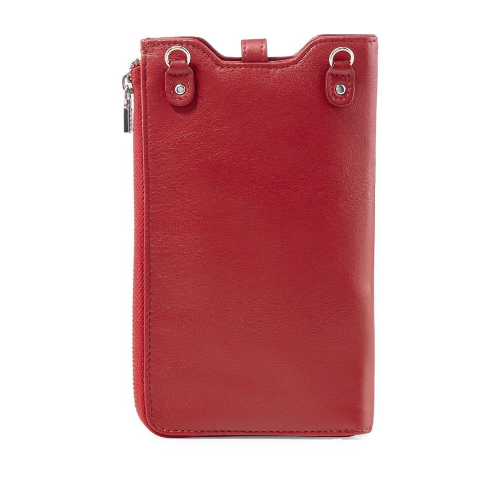 Picard BINGO Phone Pouch Wallet with Shoulder Strap Leather - Red