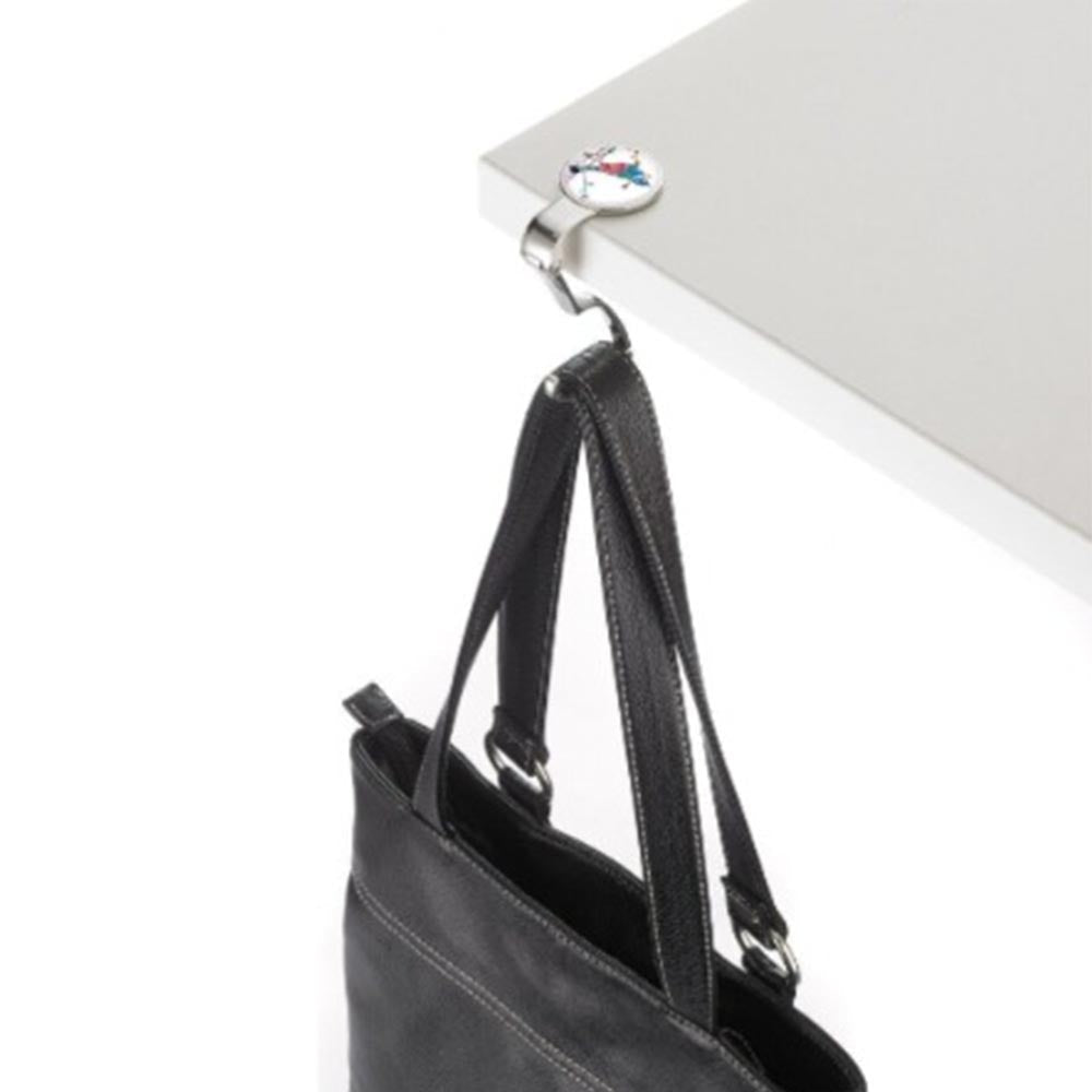 TROIKA Handbag Holder: Table Clip Hook for Bags: Bird on Branch
