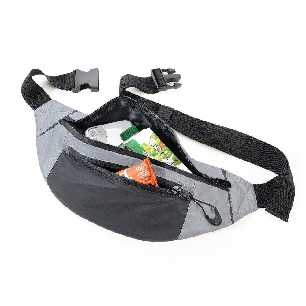 Troika Belt Bag for Wear Over Chest, Back or Waist - Reflective Moon Bag