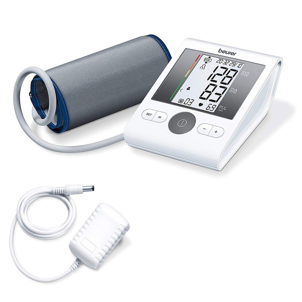 Beurer BM 28 Upper Arm Blood Pressure Monitor - Incl Mains Adapter