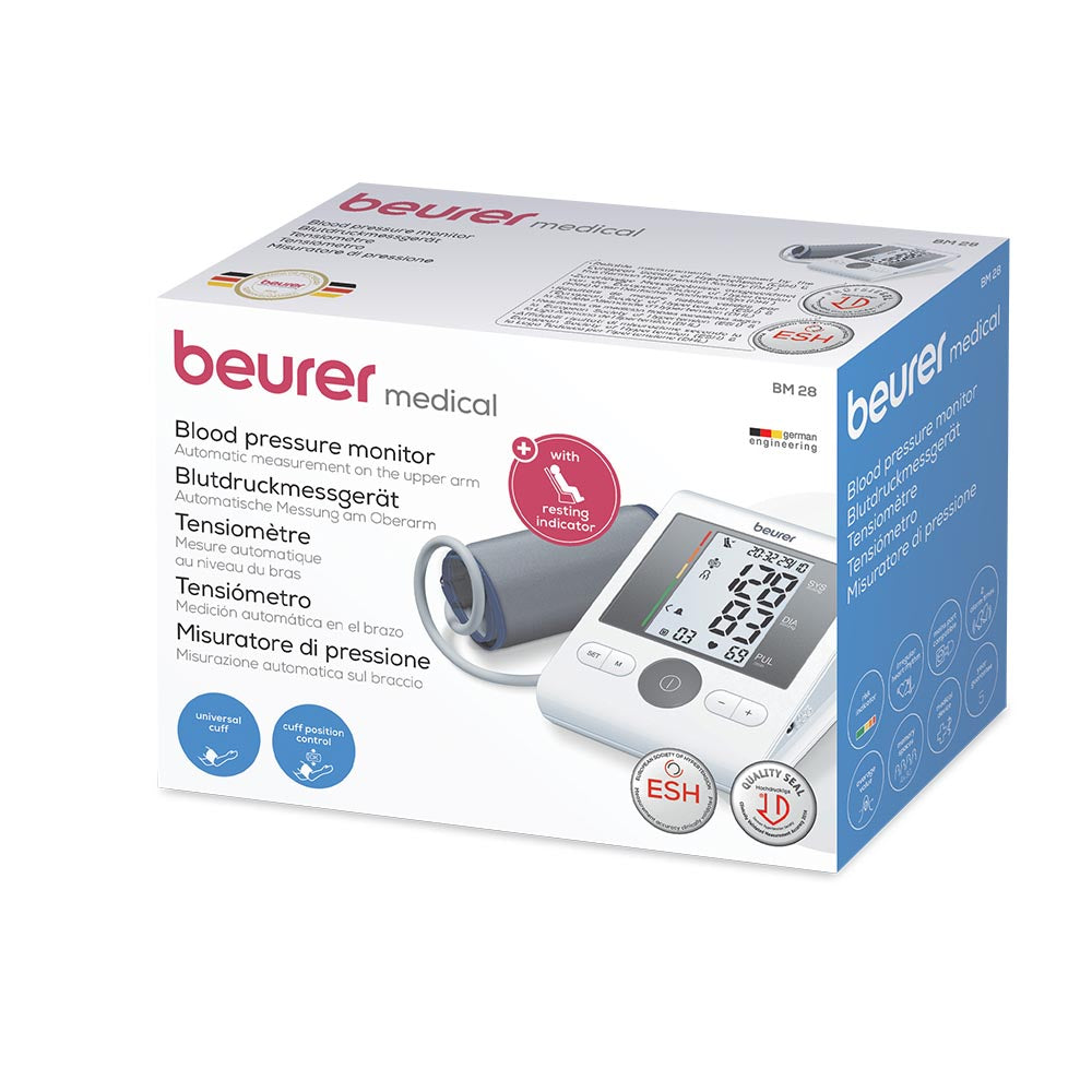 Beurer Upper Arm Blood Pressure Monitor BM 28 with Resting Indicator