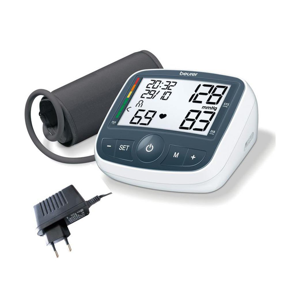 Beurer Upper Arm Blood Pressure Monitor BM 40 with Mains Adaptor
