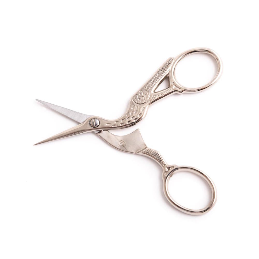 Kellermann 3 Swords Stork Embroidery Scissors Nickel Plated BS 1632 N