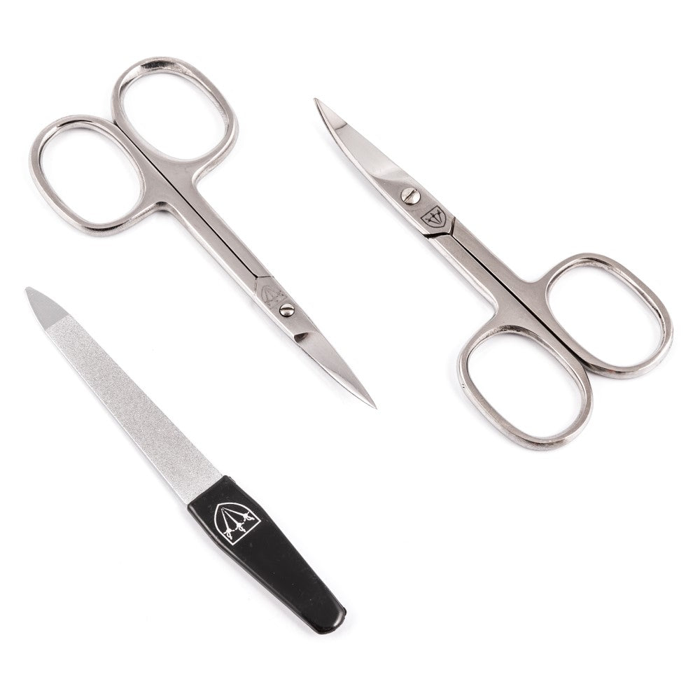 Kellermann 3 Swords Set: Cuticle & Nail Scissors + Tweezers BS 1990 MC N-T