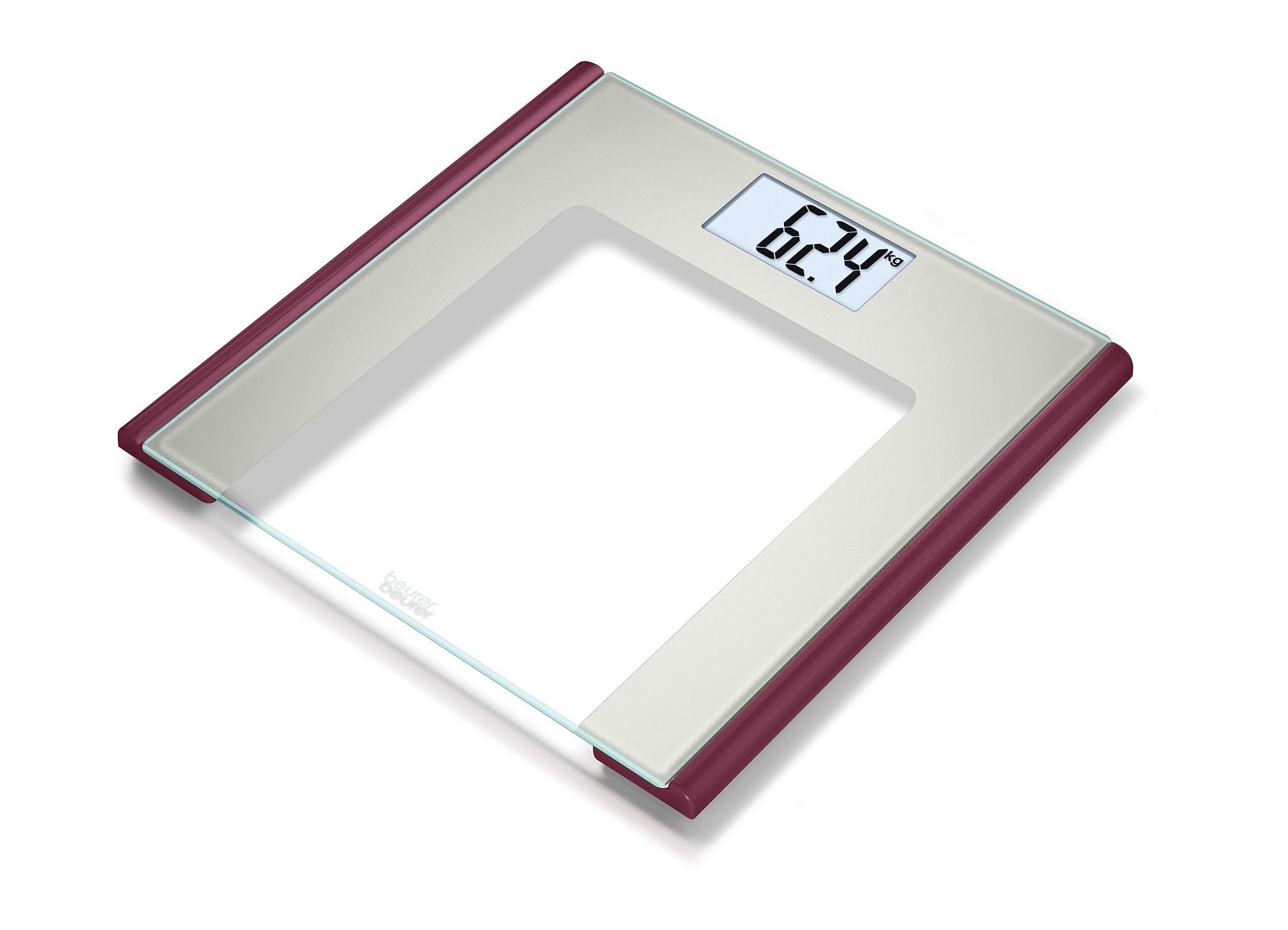 Beurer Glass Bathroom Scale GS 170 Ruby