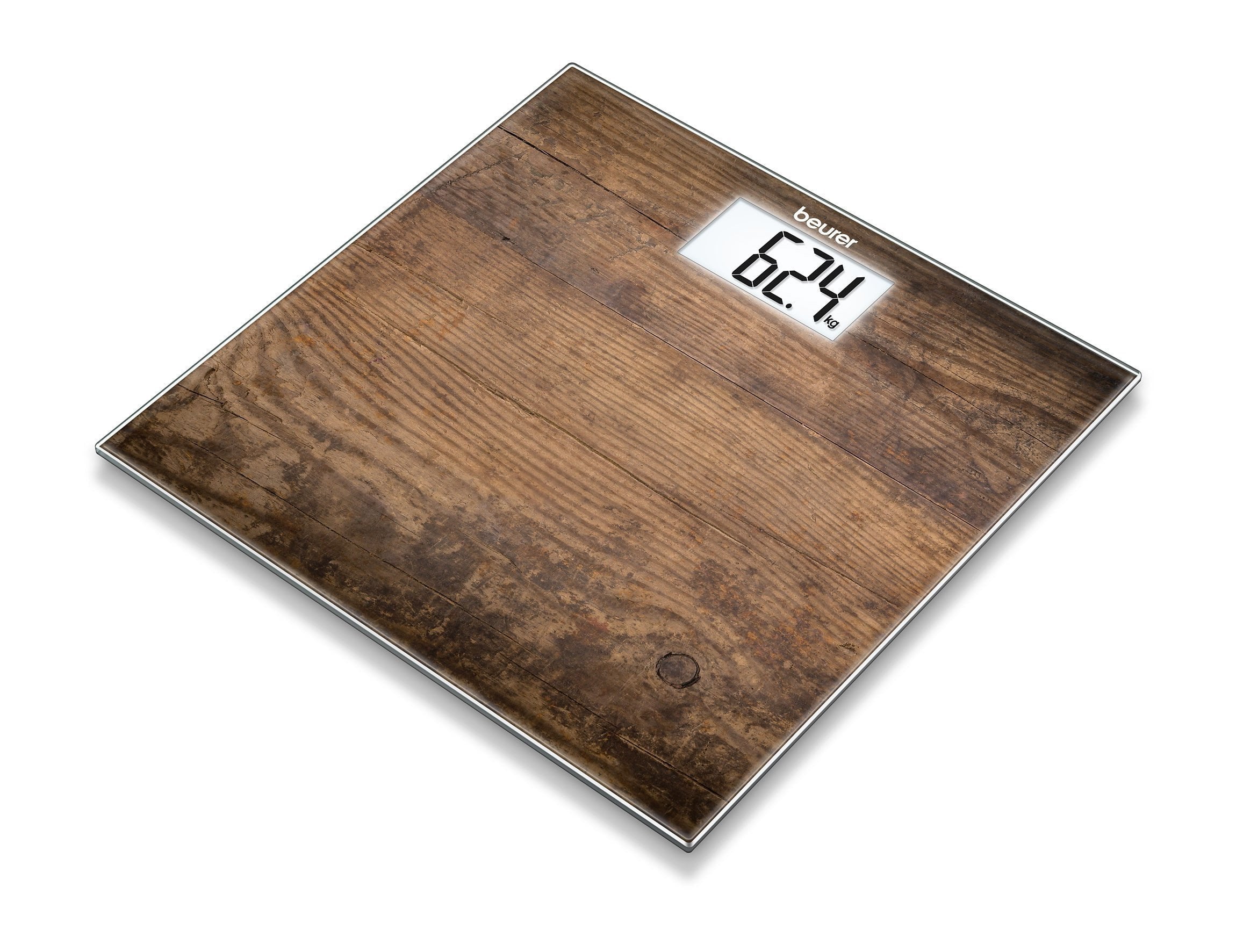 Beurer Glass Bathroom Scale GS 203 - Wood