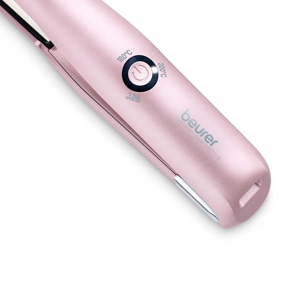 Beurer Hair Straightener: Cordless USB Rechargeable Compact Travel Straightener HS 20