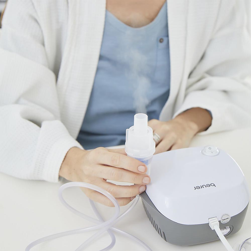 ﻿Beurer IH 18 Compressed Air Technology Nebuliser Including Accessories - Fast, Effective Upper & Lower Airway Relief