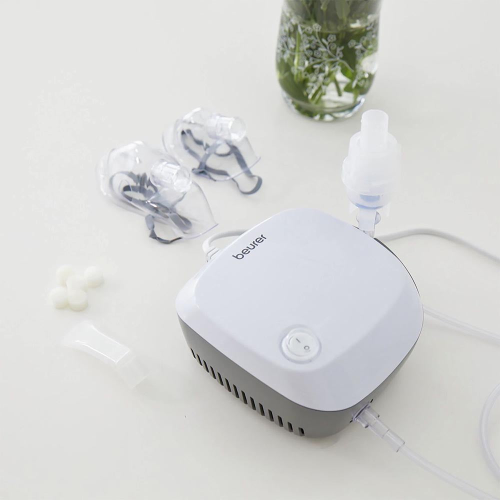 ﻿Beurer IH 18 Compressed Air Technology Nebuliser Including Accessories - Fast, Effective Upper & Lower Airway Relief