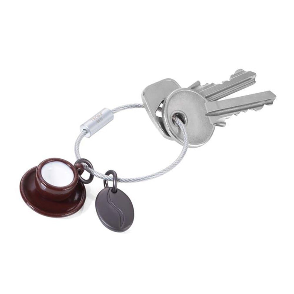 TROIKA Keyring with 2 Charms COFFEE 2 GO