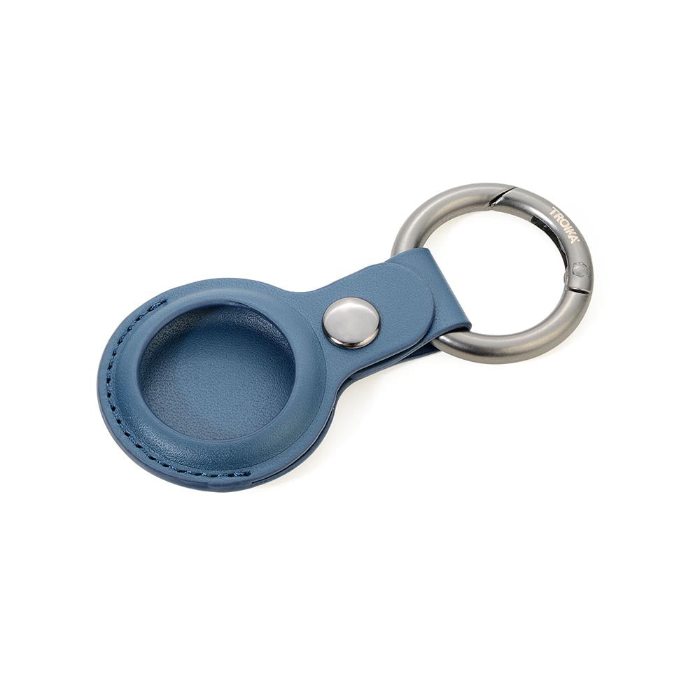 TROIKA Apple AirTag Cover and Keyring - Blue