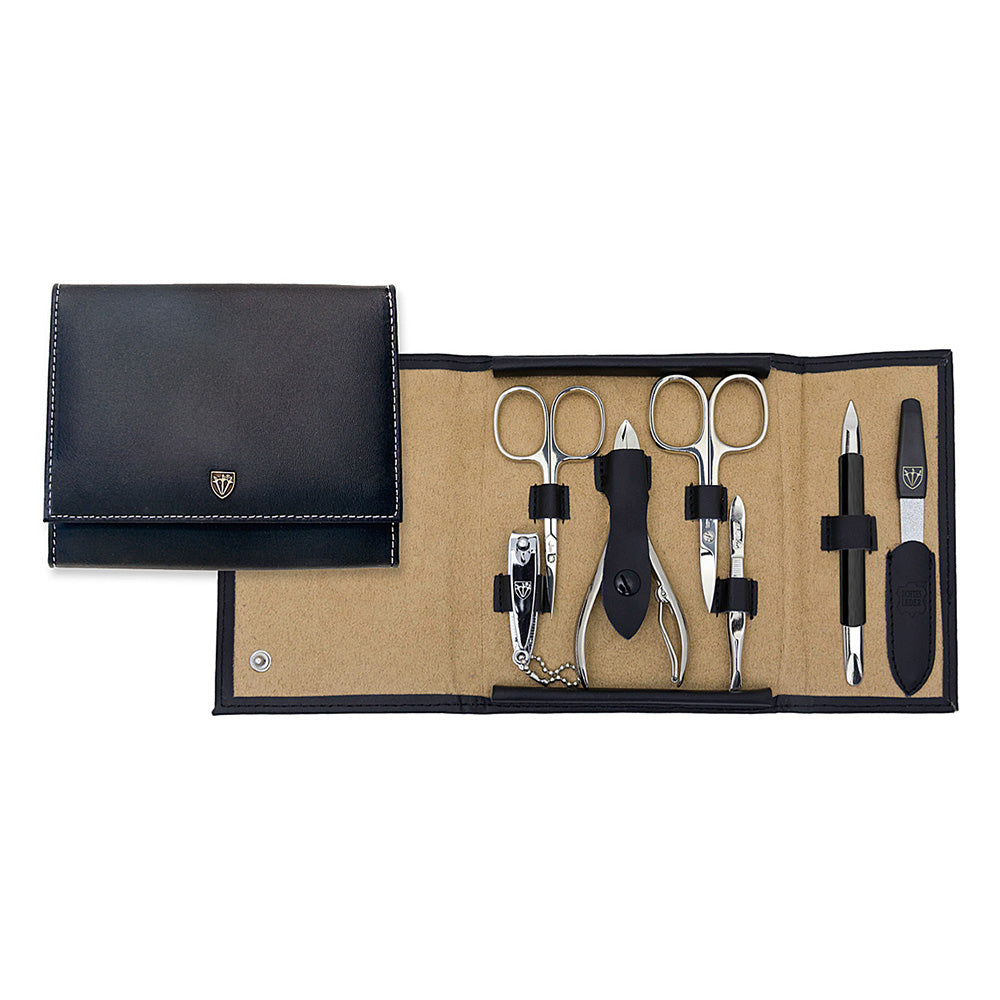 Kellermann 3 Swords L58901 F N Manicure Set - Black Genuine Leather