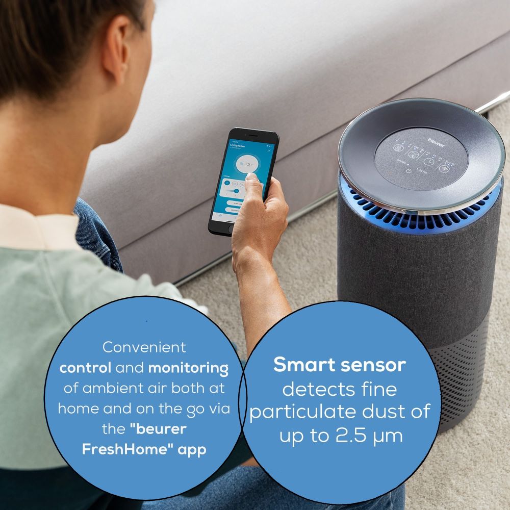 Beurer Air Purifier with Smart Sensor: App Controlled LR 401