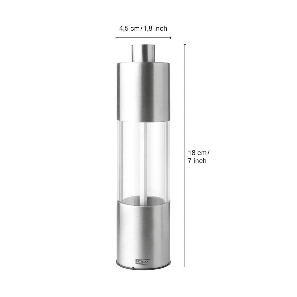 AdHoc Salt or Pepper Grinder German Brand - Classic Medium