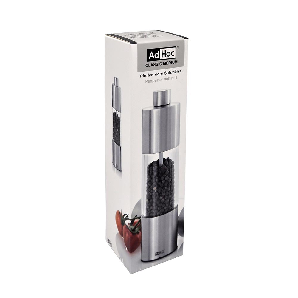 AdHoc Salt or Pepper Grinder German Brand - Classic Medium
