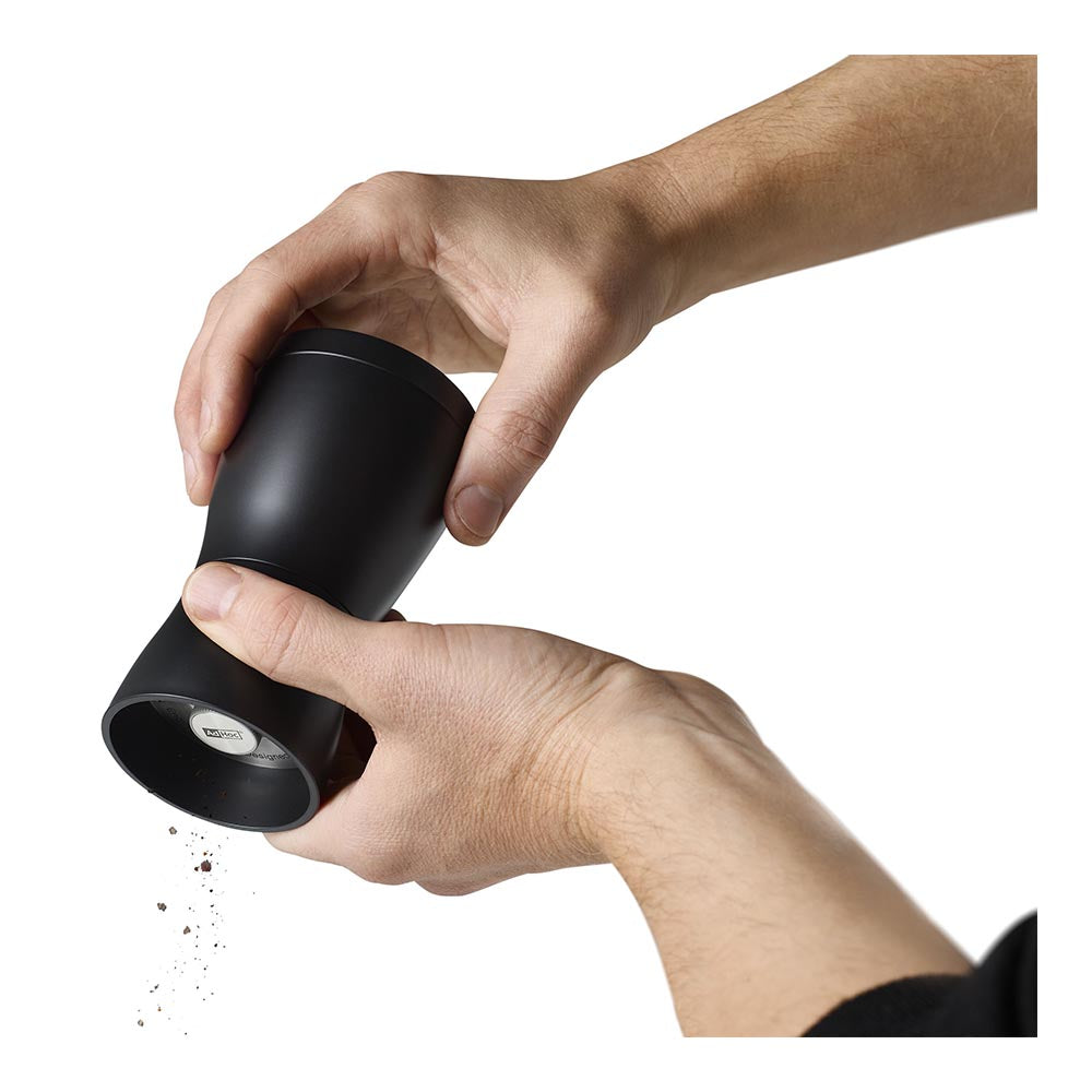 AdHoc Salt and Pepper Grinders German Brand - Twin Black & White 2 Piece