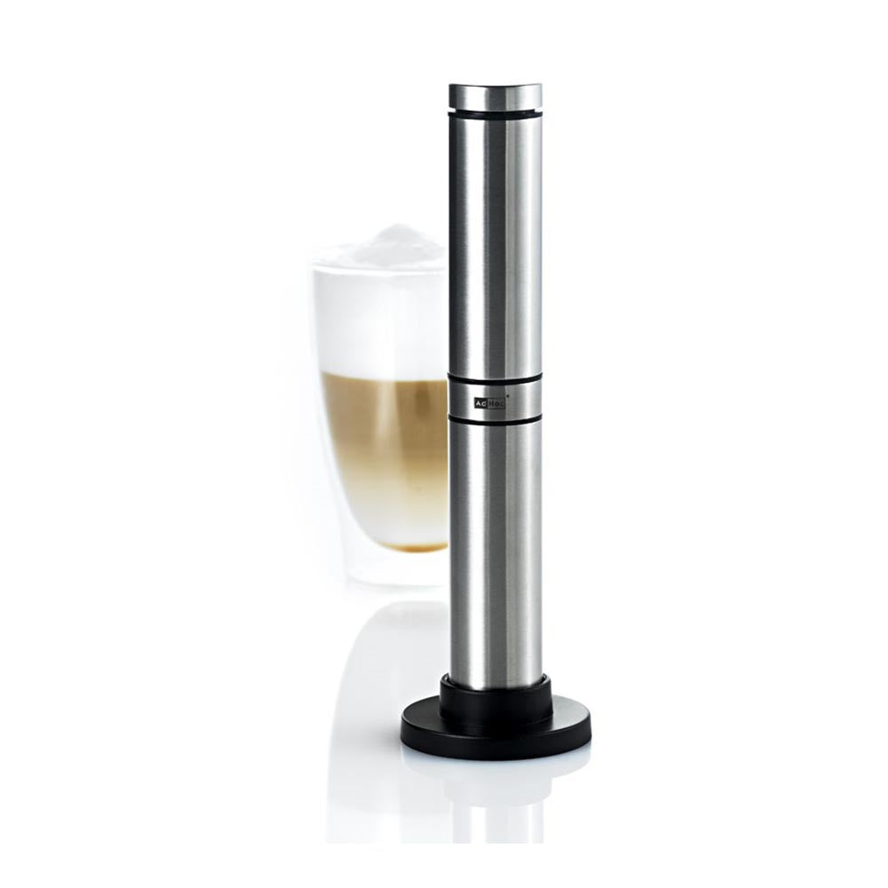 AdHoc Milk & Sauce Frother with Protective Cover and Stand - RAPIDO Silver
