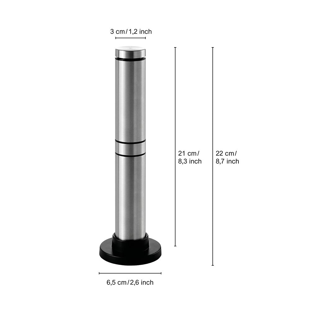 AdHoc Milk & Sauce Frother with Protective Cover and Stand - RAPIDO Silver