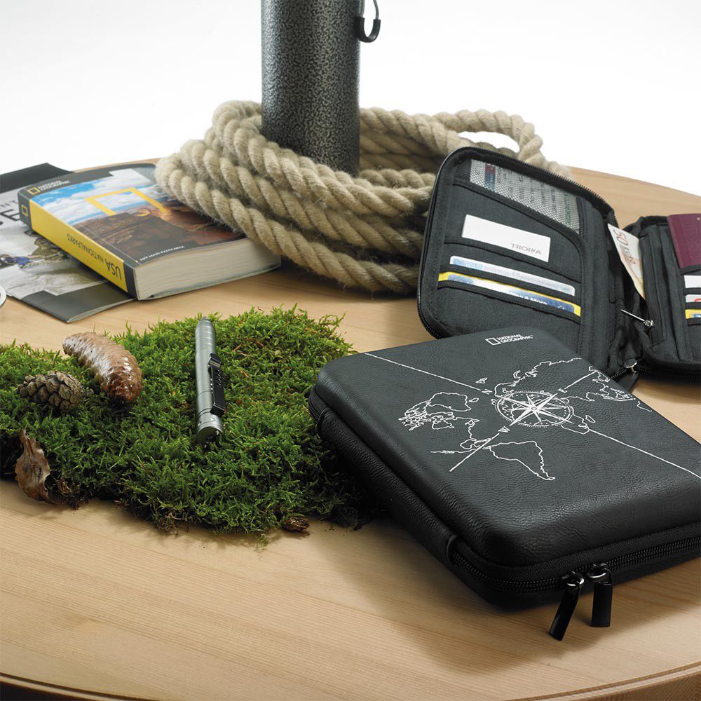 Troika Travel Organiser Case with The National Geographic Society - Black