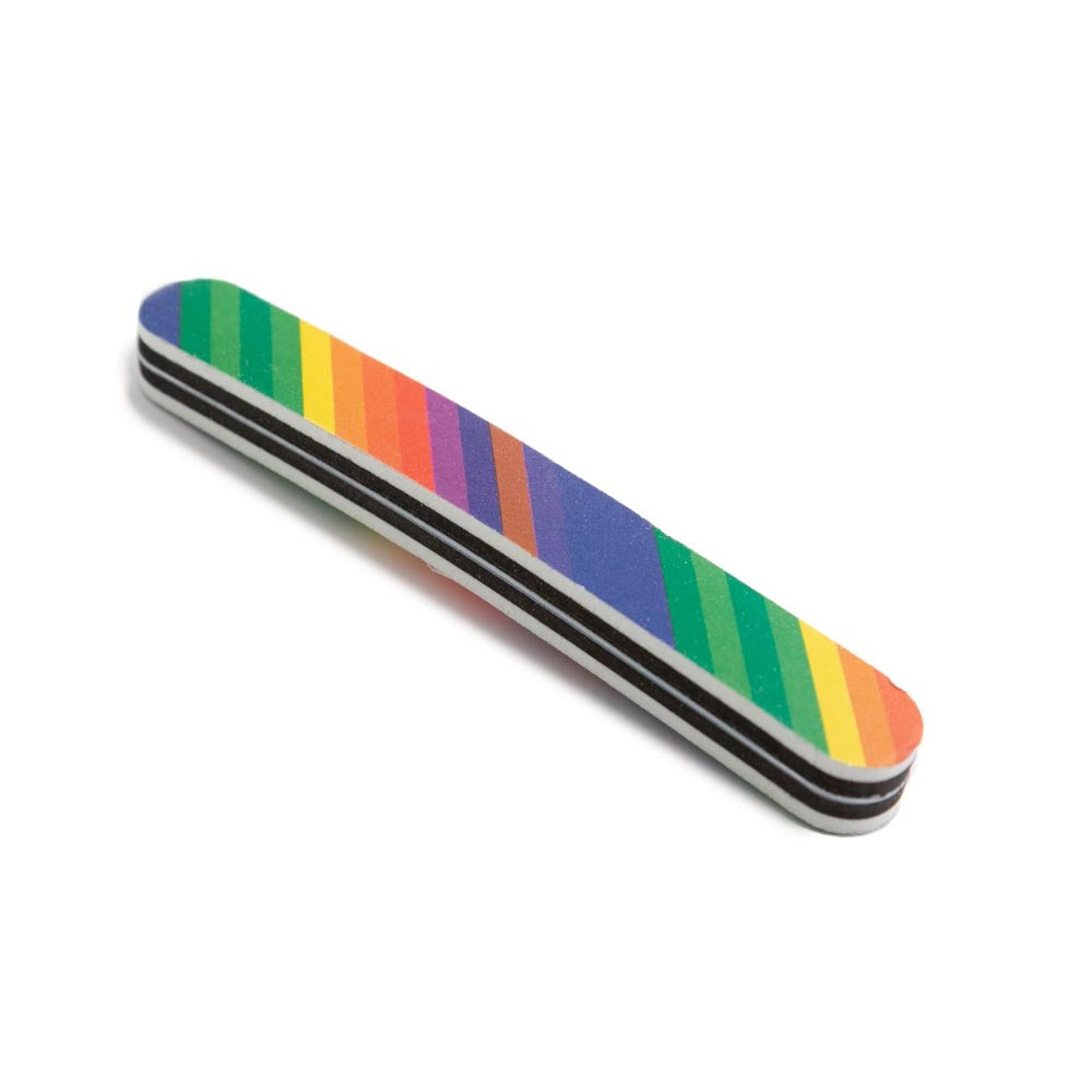 Kellermann 3 Swords Emery Nail File Double-Sided Rainbow Pattern PL 4904