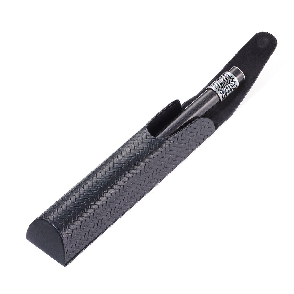 TROIKA Ballpoint Pen With Rotating Ring - Checker Pattern for Stress Relief