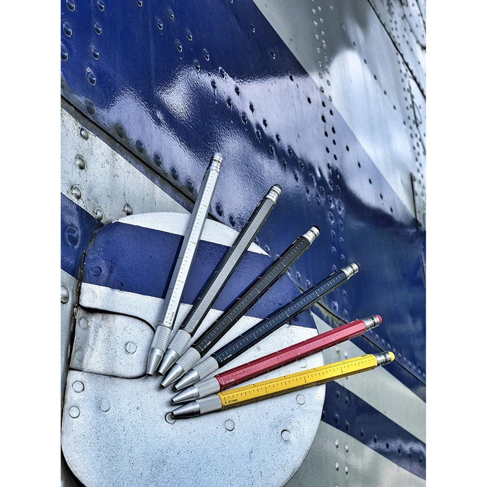 TROIKA Ballpoint Stylus Pen & Integrated Ruler CONSTRUCTION SLIM Orang