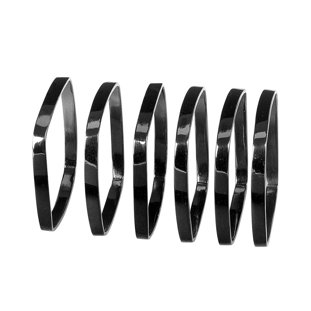 Blomus Napkin Rings Nickel Fino - Set of 6 (Black)