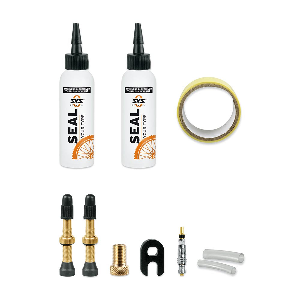 SKS Tubeless Tyre Kit including SEAL YOUR TYRE - TUBELESS KIT 25mm