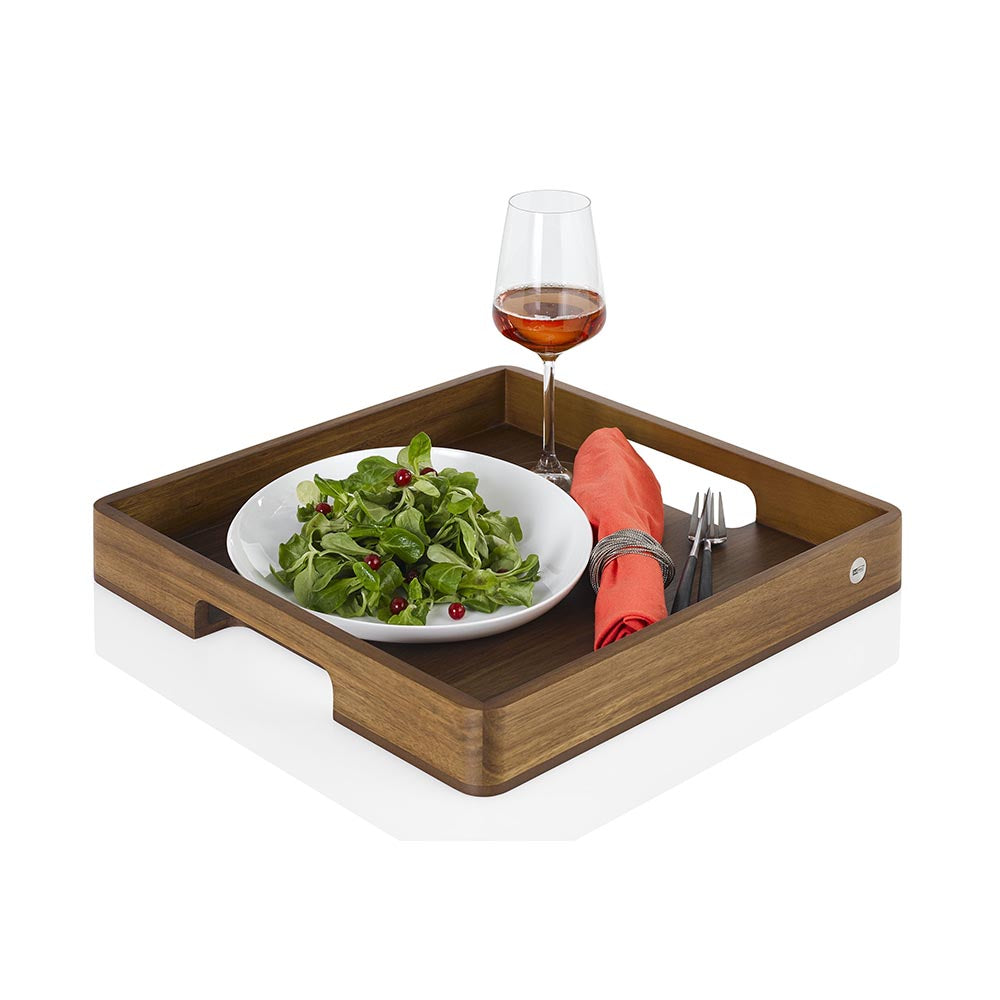 AdHoc Square Wooden Serving Tray with Handles SERVE SQUARE 40X40X5cm