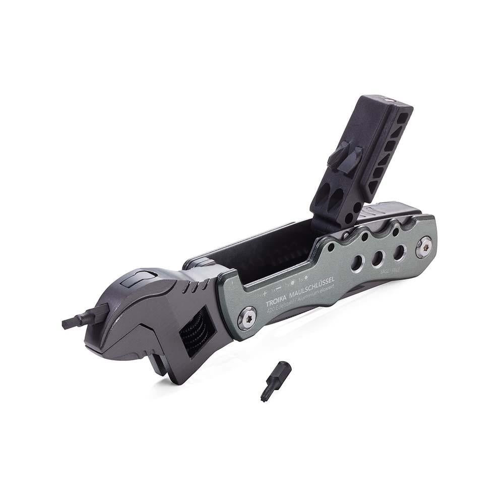 TROIKA Mini Tool with 12 functions MULTI-TOOL SPANNER