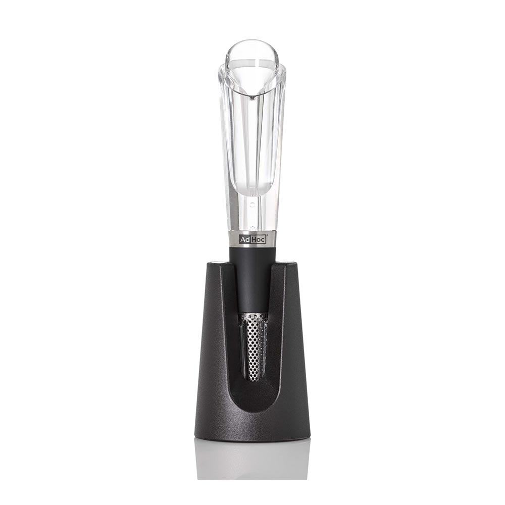 AdHoc Wine Aerator and Pourer with Storage Drip Stand - AIROVIN