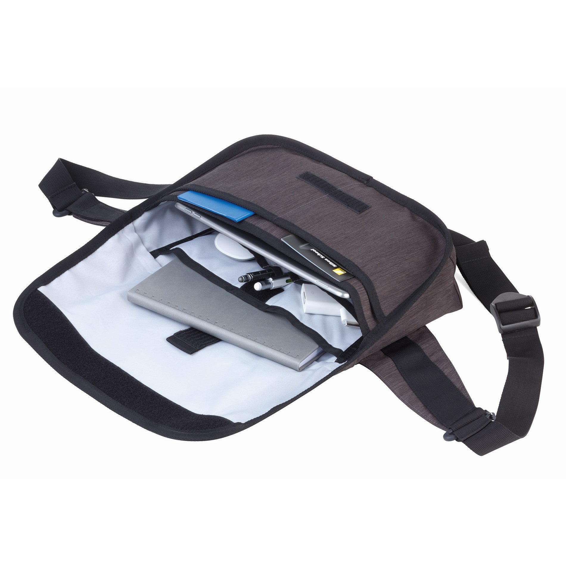 TROIKA Business Crossbody Bag: Hands-Free Wear for Active Lifestyles Grey