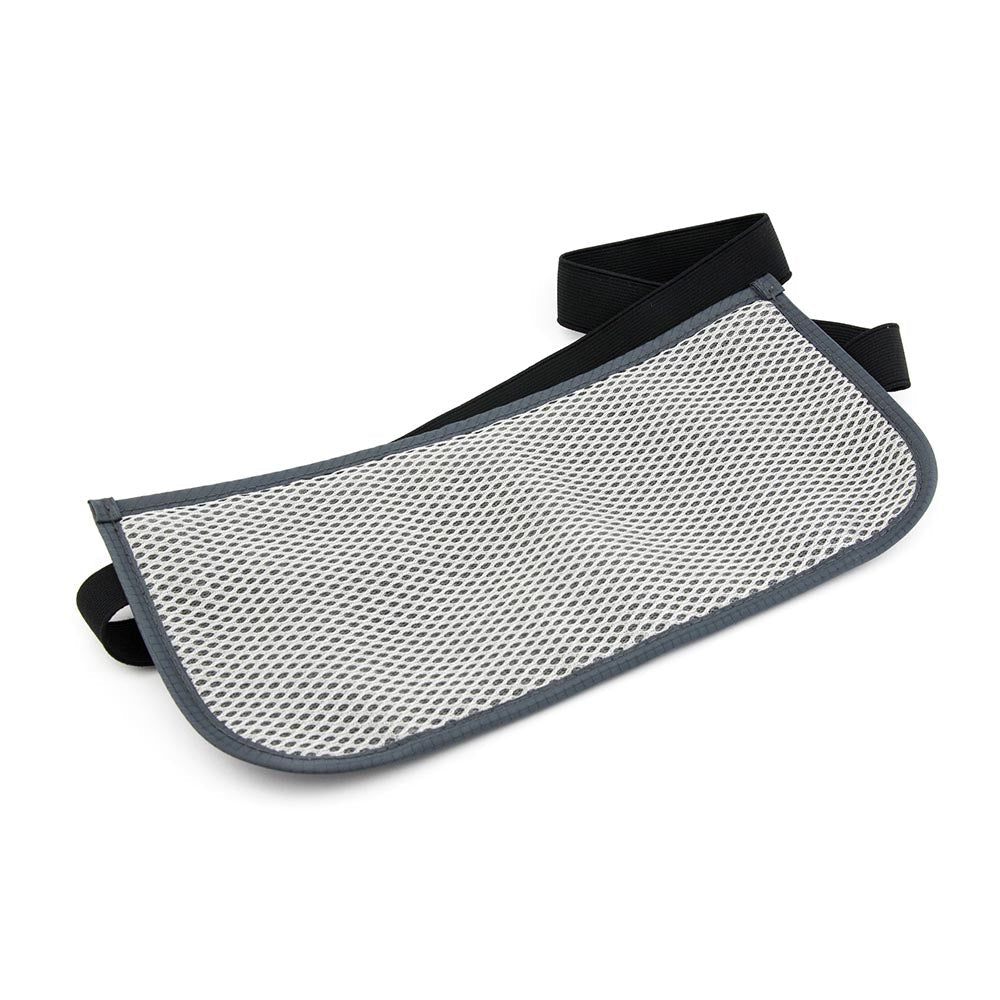TROIKA Belt Bag with 2 Compartments and RFID Protection Safety Belt Grey