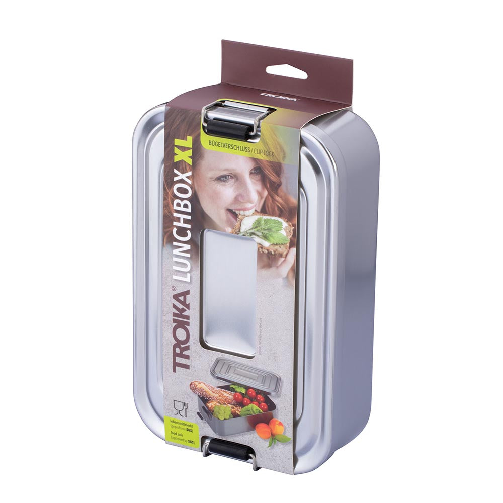 Troika Lunchbox XL with Clip-Lock - XL Aluminium