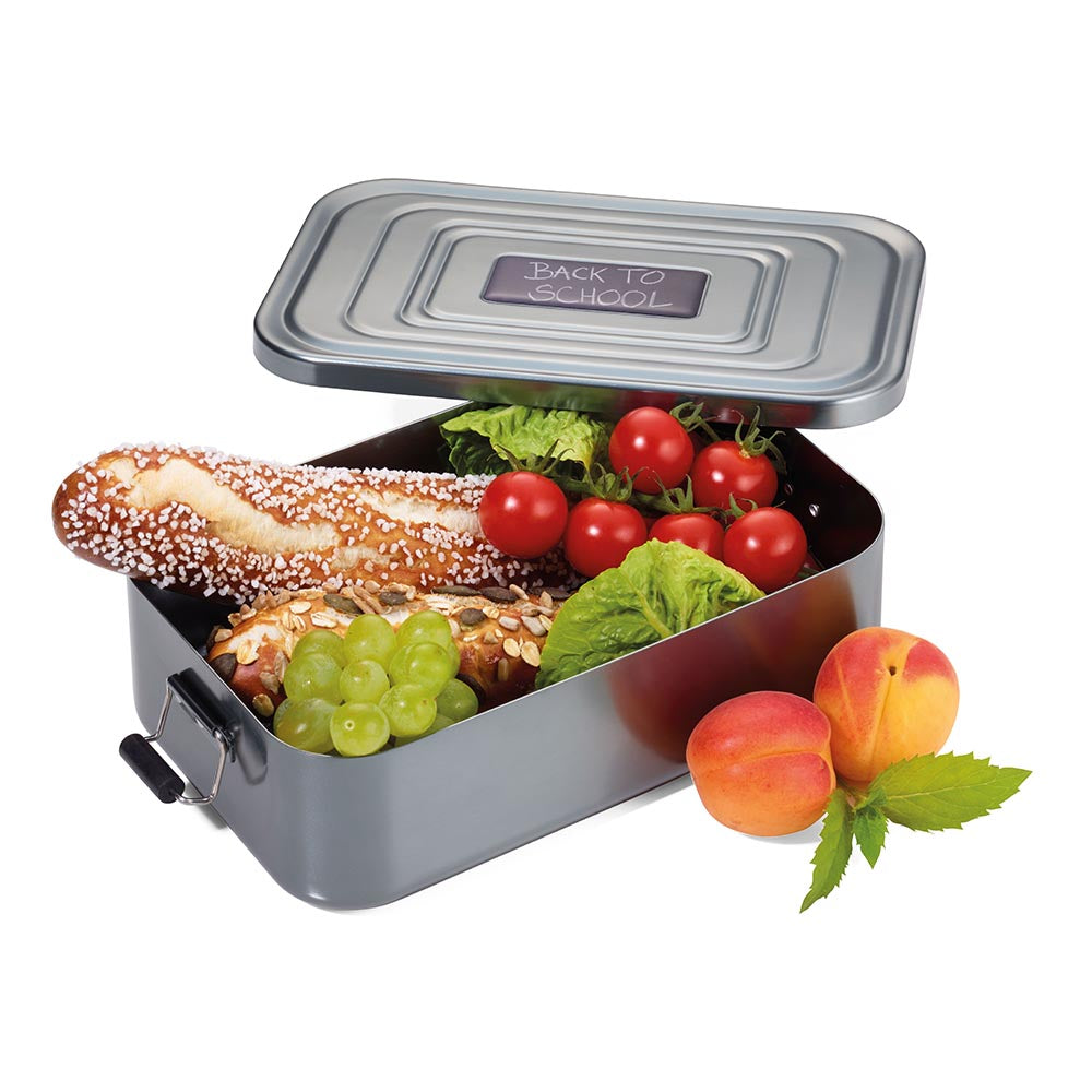 Troika Lunchbox XL with Clip-Lock Back To School - XL Aluminium