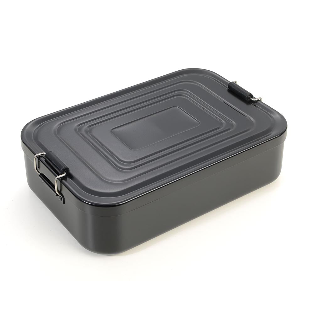 TROIKA Lunchbox XL with Clip-Lock - Aluminium Black