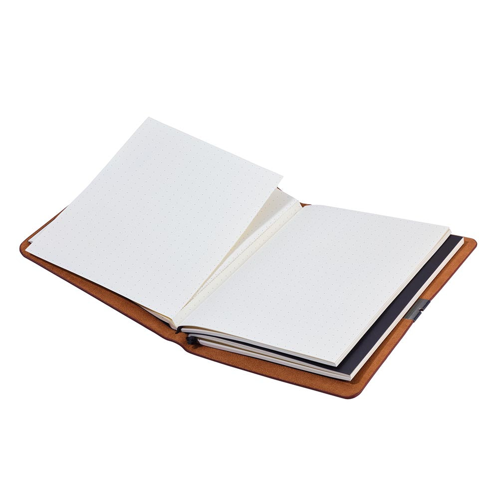 Troika Leatherette Bullet Journal with 2 notebooks