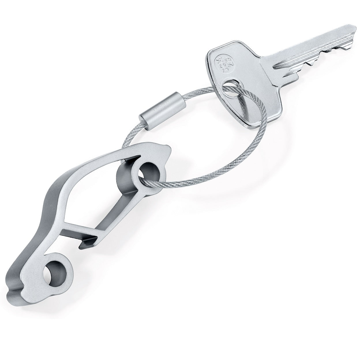 TROIKA Keyring with Car Shaped Bottle Opener FAST BOTTLE
