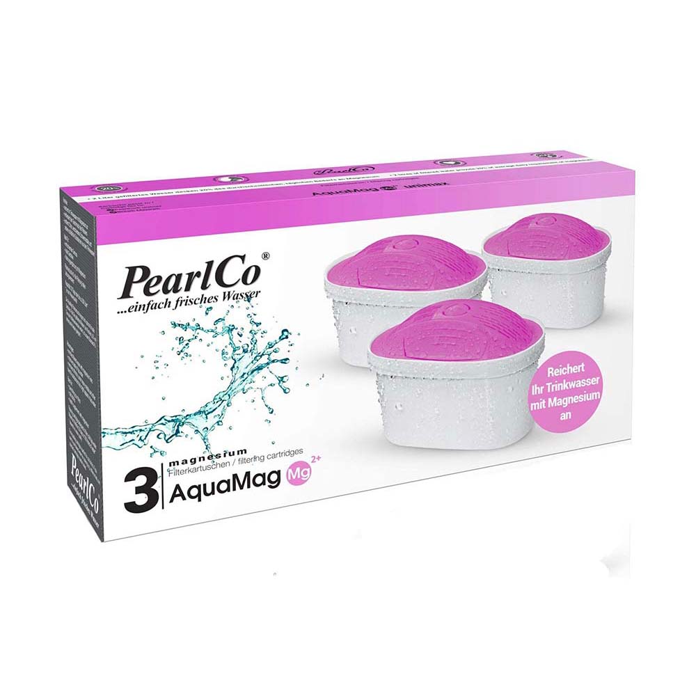 PearlCo Water Filter Cartridge Magnesium UNIMAX Brita Compatible Set of 3
