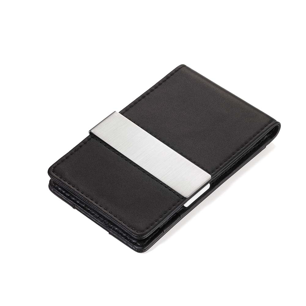TROIKA RFID Shielding Credit Card Case with Money Clip - Black