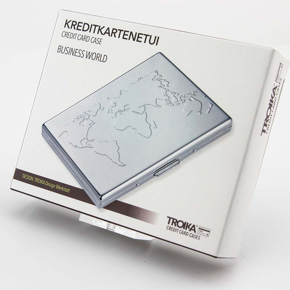 Troika Credit Card Case Business World- Silver