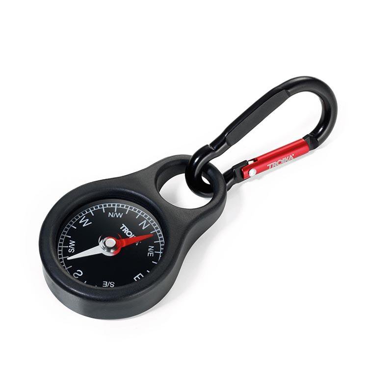 TROIKA Keyring with Compass
