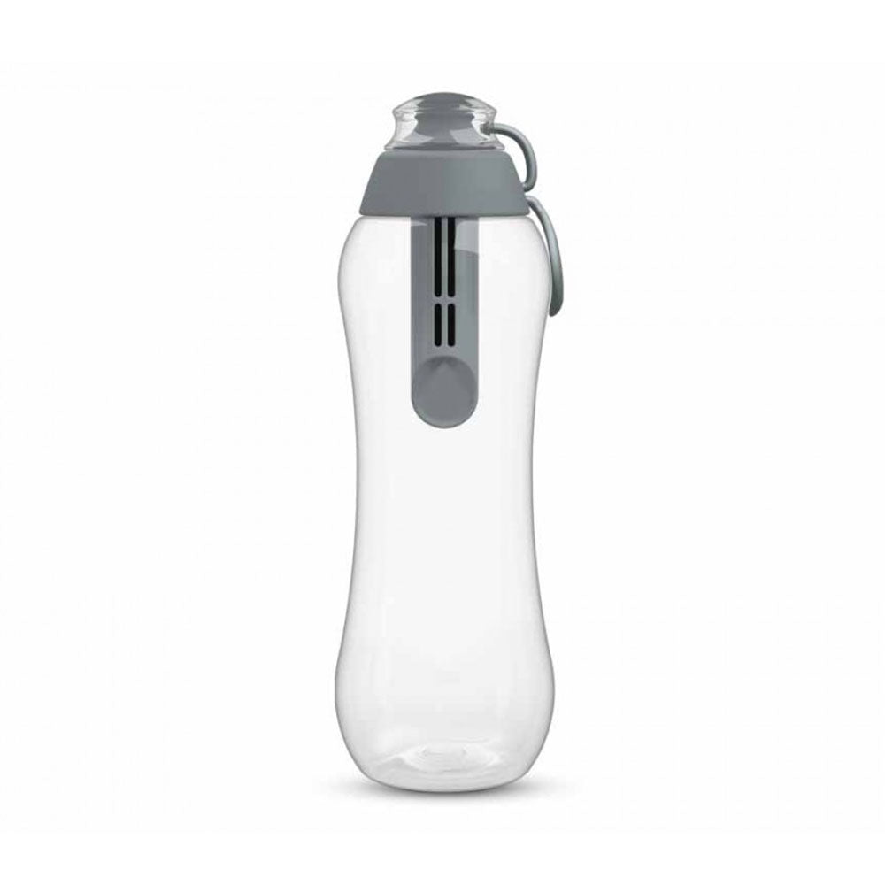 PearlCo Water Filter bottle including 1 filter cartridge 500ml – Grey