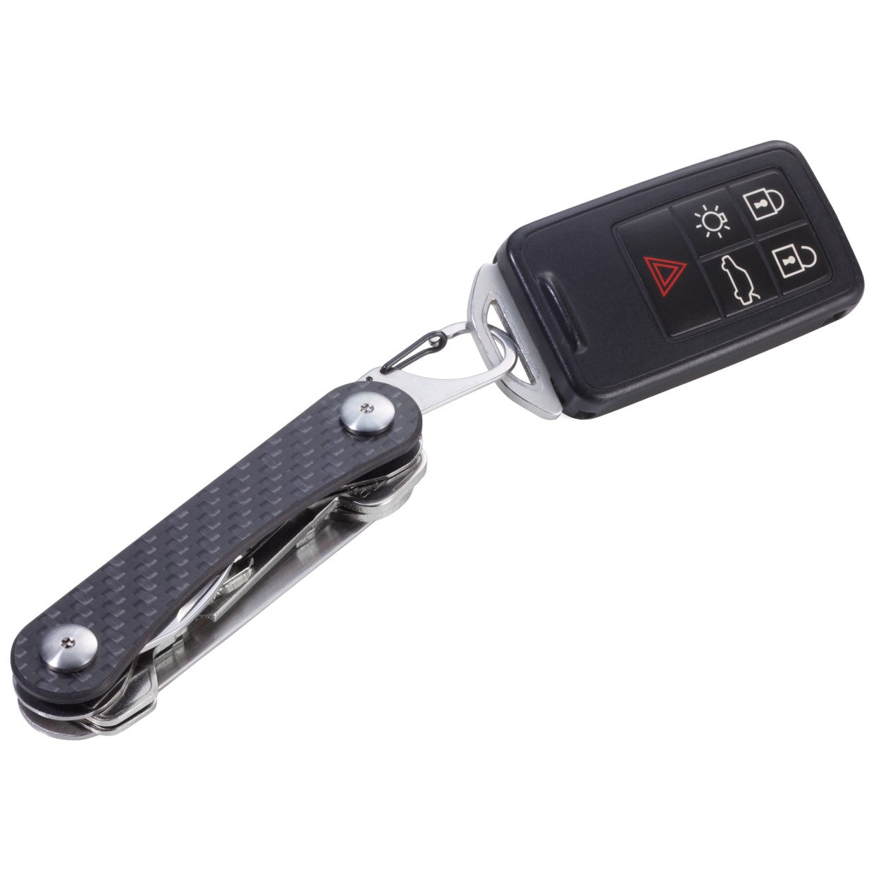 TROIKA Keyring and Mini Tool TROIKA CLEVER KEY Carbon
