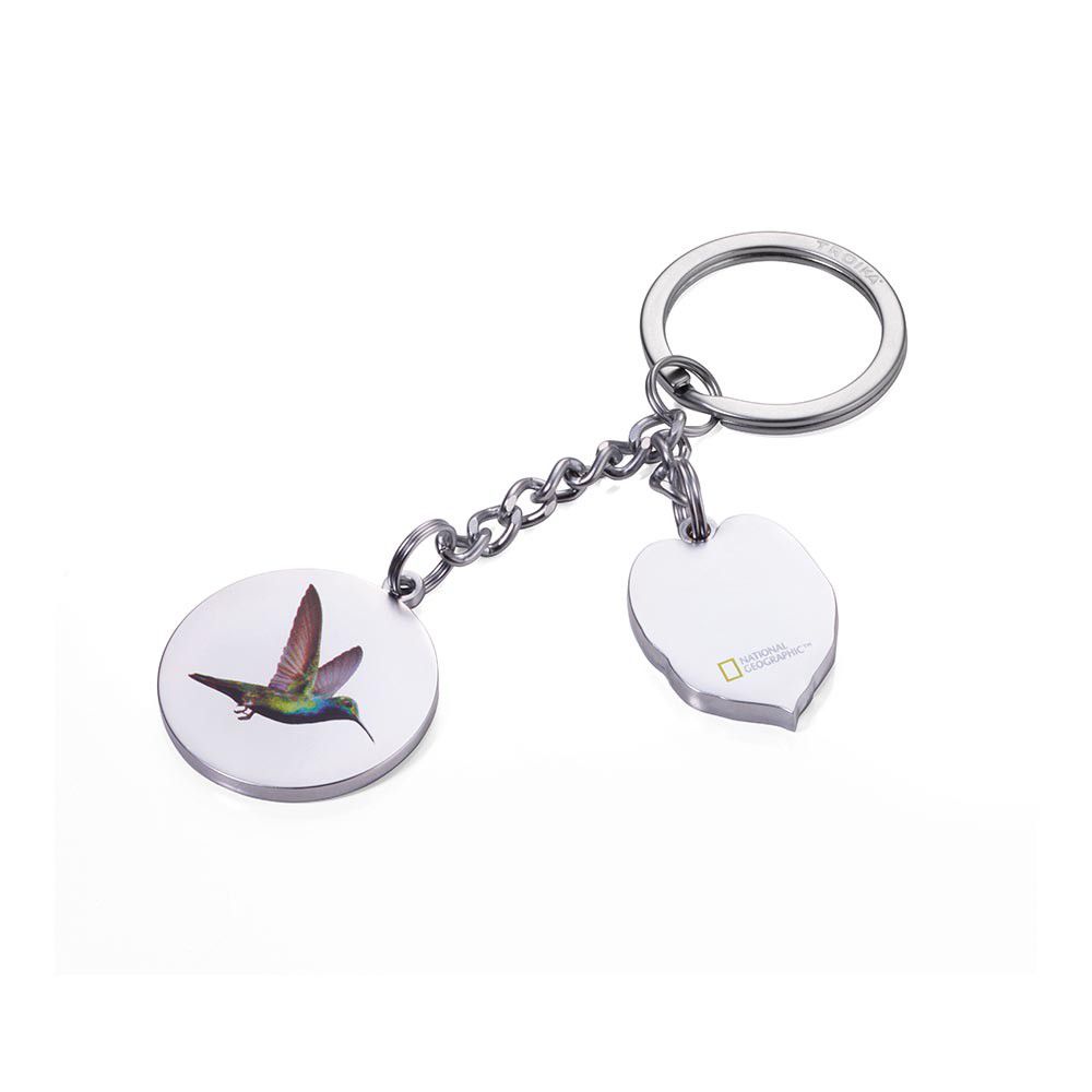 TROIKA Keyring Hummingbird and Leaf for The National Geographic Society