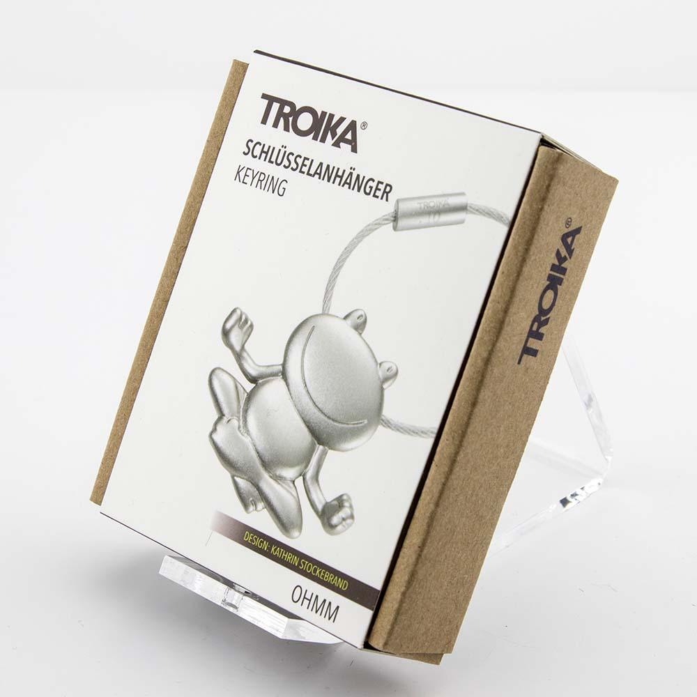 TROIKA Keyring with Yoga Frog OHMM